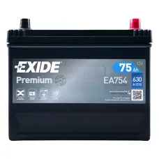 Автомобильный аккумулятор EXIDE Premium 6СТ-75Ah АзЕ ASIA 630A (EN) EA754
