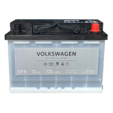 Автомобильный аккумулятор EXIDE START-STOP EFB 6СТ-72Ah АзЕ 720А (EN) оригинал VW 57026