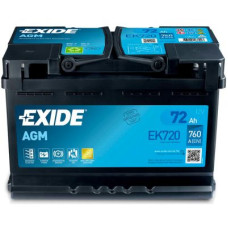 Автомобільний акумулятор EXIDE START-STOP AGM 6СТ-72Ah АзЕ 760 (EN) EK720
