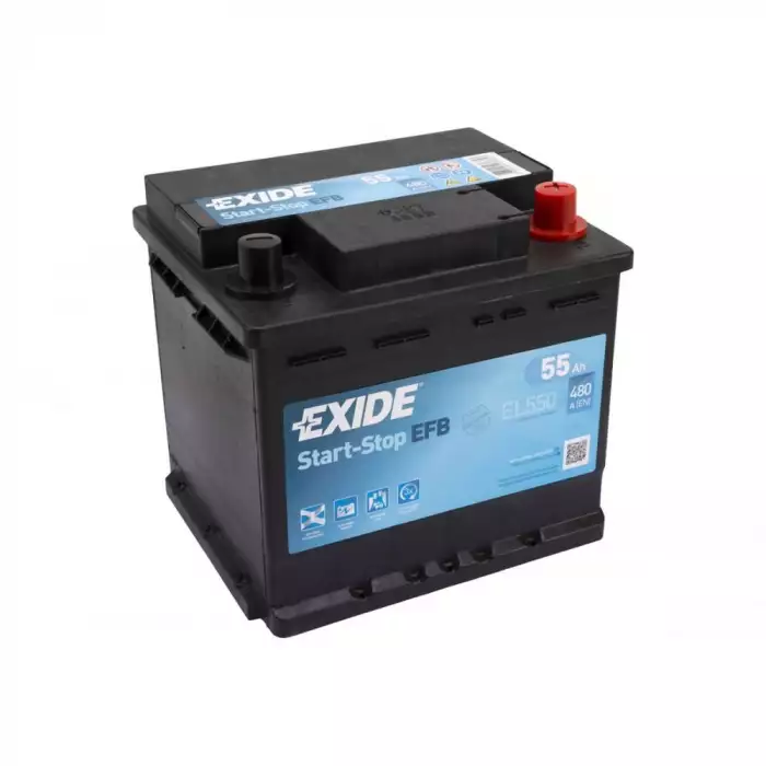 Автомобільний акумулятор EXIDE Start-Stop EFB 6СТ-55Ah АзЕ 540A (EN) EL550