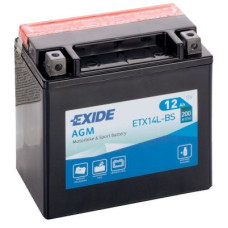 Мото акумулятор EXIDE AGM 6СТ-12Ah АзЕ 12В 200А (EN) ETX14L-BS