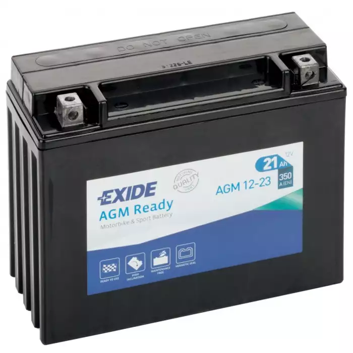 Мото акумулятор EXIDE Ready AGM 6СТ-21Ah АзЕ 12В 350А (EN) AGM12-23