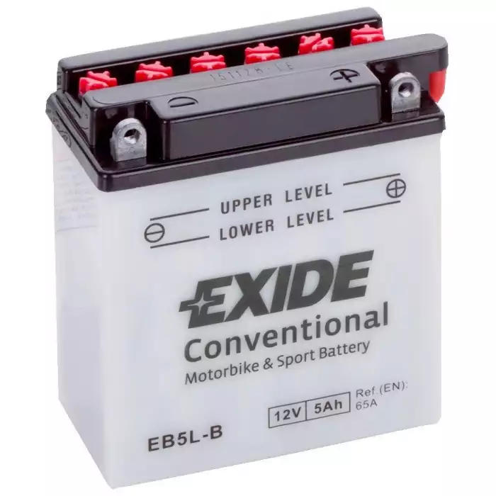 Мото акумулятор EXIDE CONVENTIONAL 6СТ-5Ah АзЕ 12В 65А (EN) EB5L-B