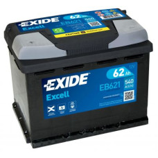 Автомобильный аккумулятор EXIDE Excell 6СТ-62Ah Аз 540A (EN) EB621
