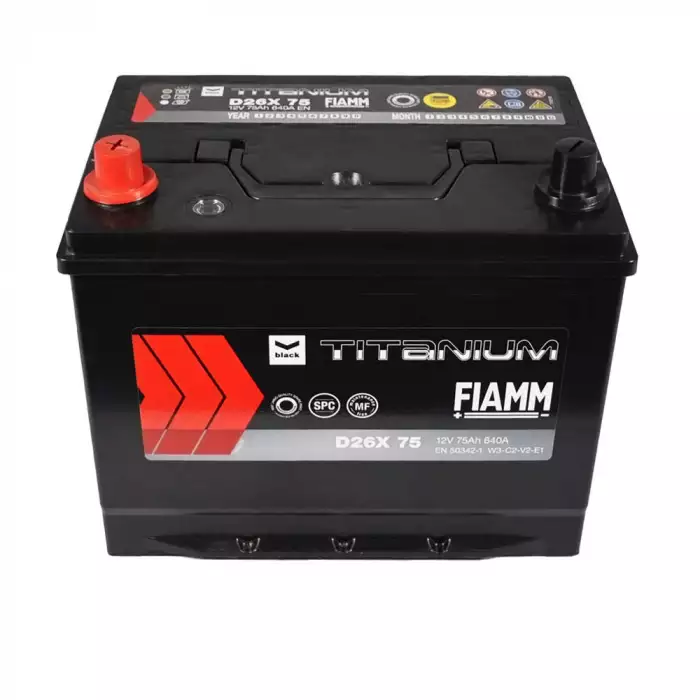 Автомобильный аккумулятор FIAMM Titanium Black 6СТ-75Ah Аз Asia 640A (EN) 7905189