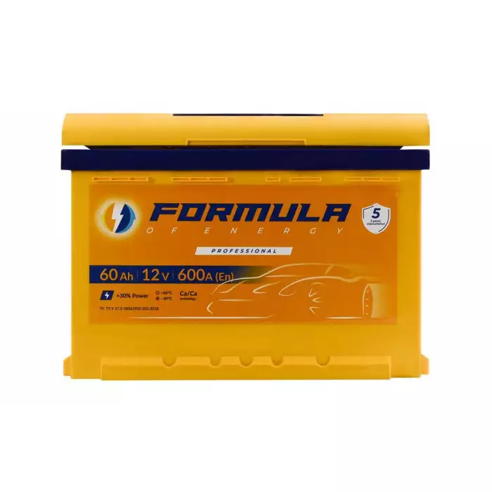 Автомобильный аккумулятор FORMULA Professional 6СТ-60Ah АзЕ 600A (EN)