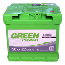 Автомобильный аккумулятор GREEN POWER 6СТ-50Ah АзЕ 420A (EN)