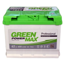 Автомобільний акумулятор GREEN POWER MAX 6СТ-62Ah АзЕ 600A (EN) уцінка
