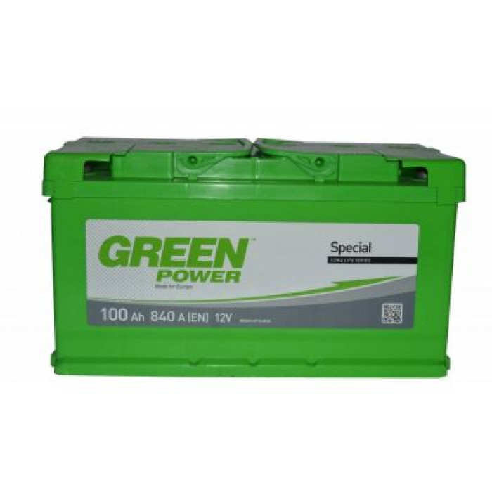 Автомобільний акумулятор GREEN POWER 6СТ-100Ah Аз 840A (EN)