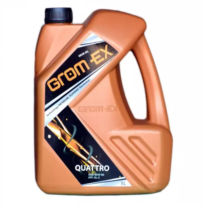 Масло трансмиссионное GROM-EX QUATTRO 80W-90 GL-5 3л