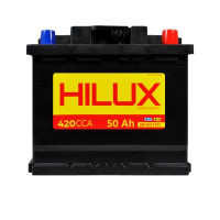 Автомобильный аккумулятор HILUX Black 6СТ-50Ah АзЕ 420A hlx001