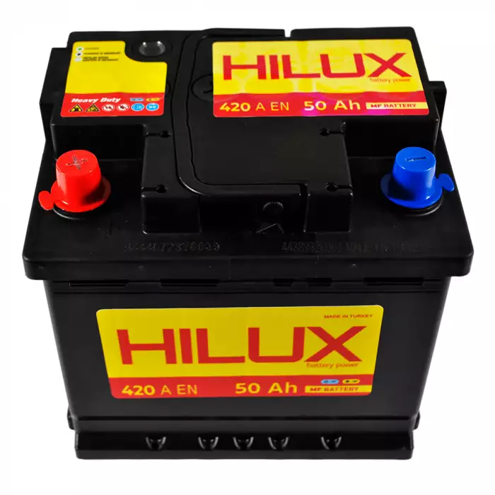 Автомобільний акумулятор HILUX Black 6СТ-50Ah Аз 420A hlx002