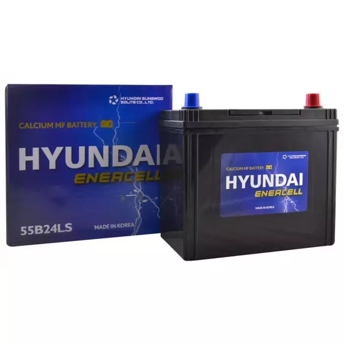 Автомобильный аккумулятор HYUNDAI ENERCELL Japan 6СТ-45Ah АзЕ ASIA 440A (CCA) 55B24LS