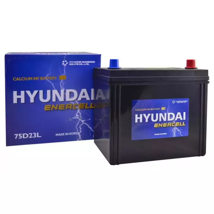 Автомобильный аккумулятор HYUNDAI ENERCELL Japan 6СТ-65Ah АзЕ ASIA 550A (CCA) 75D23L