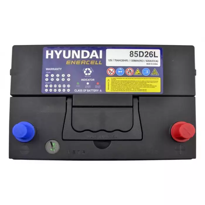 Автомобільний акумулятор HYUNDAI ENERCELL Japan 6СТ-70Ah АзЕ ASIA 620A (CCA) 85D26L