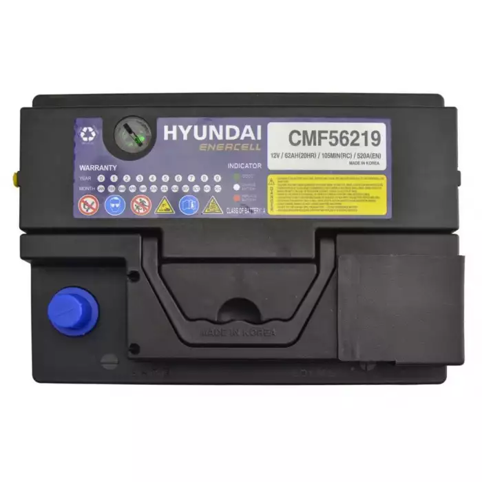 Автомобільний акумулятор HYUNDAI ENERCELL 6СТ-62Ah АзЕ 520A (CCA) CMF56219