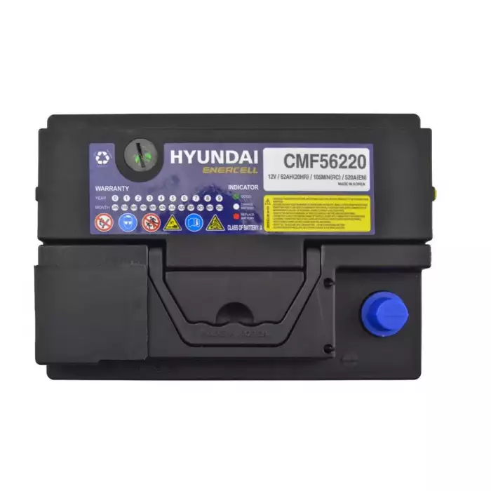 Автомобільний акумулятор HYUNDAI ENERCELL 6СТ-62Ah Аз 520A (CCA) CMF56220