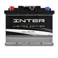 Автомобильный аккумулятор INTER limited edition 6СТ-50Ah Аз 480A inter24