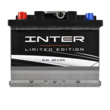 Автомобильный аккумулятор INTER limited edition 6СТ-50Ah Аз 480A inter24