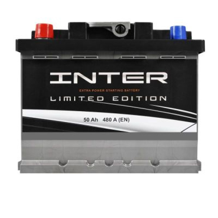 Автомобильный аккумулятор INTER limited edition 6СТ-50Ah Аз 480A inter24
