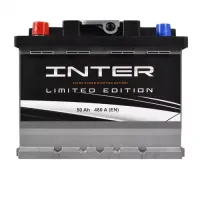 Автомобільний акумулятор INTER limited edition 6СТ-50Ah Аз 480A inter24