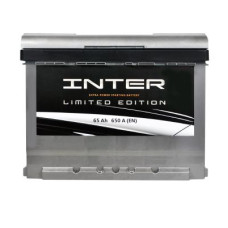Автомобильный аккумулятор INTER limited edition 6СТ-65Ah Аз 650A inter25