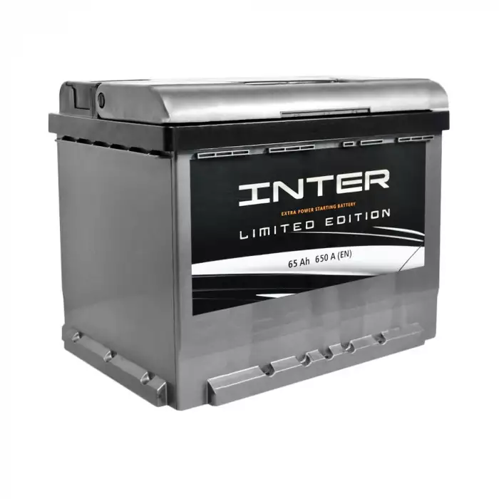 Автомобільний акумулятор INTER limited edition 6СТ-65Ah Аз 650A inter25