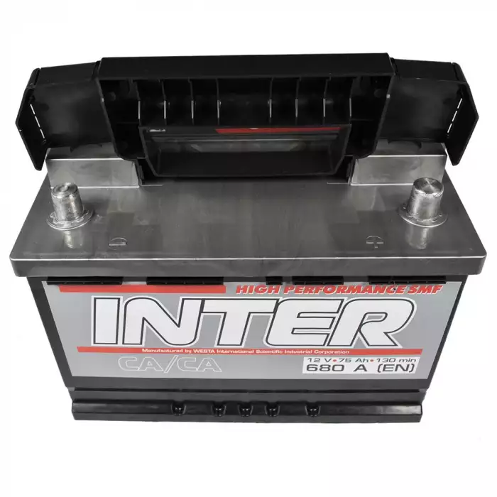 Автомобільний акумулятор INTER high performance 6СТ-75Ah АзЕ 680A inter2