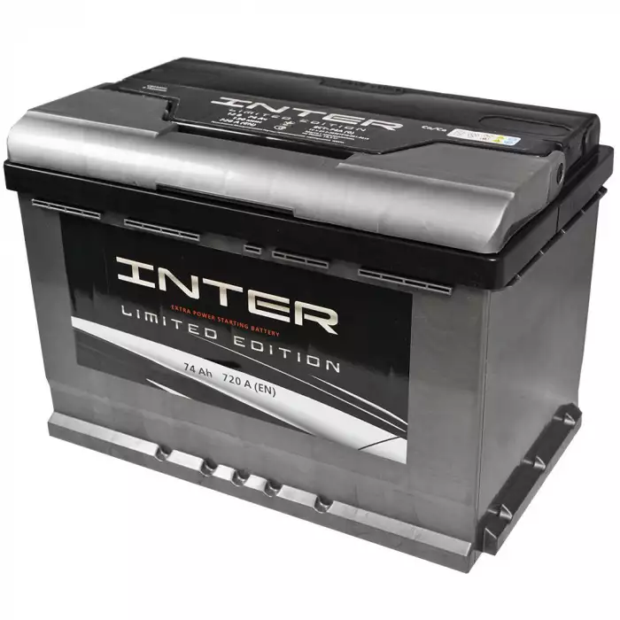 Автомобільний акумулятор INTER limited edition 6СТ-74Ah Аз 720A inter33