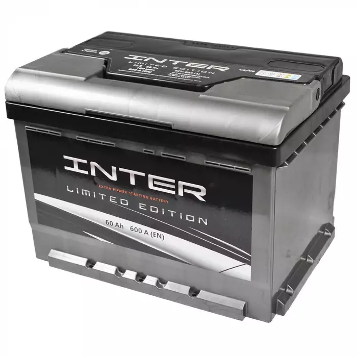 Автомобільний акумулятор INTER limited edition 6СТ-60Ah АзЕ 600A inter4