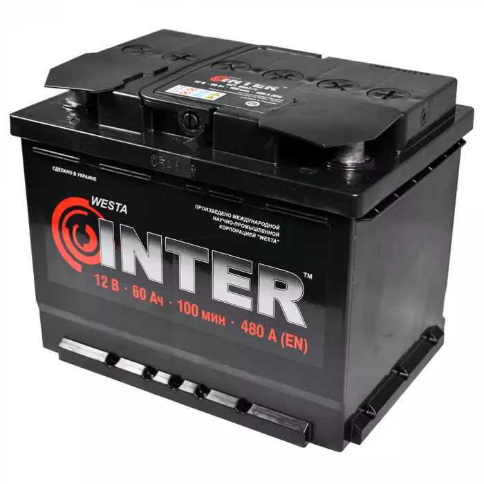 Автомобільний акумулятор INTER 6СТ-60Ah Аз 480A inter8