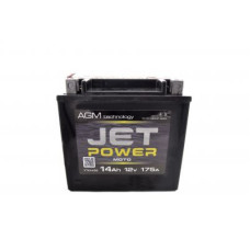 Мото аккумулятор JET POWER 14Ah YTX14L-BS