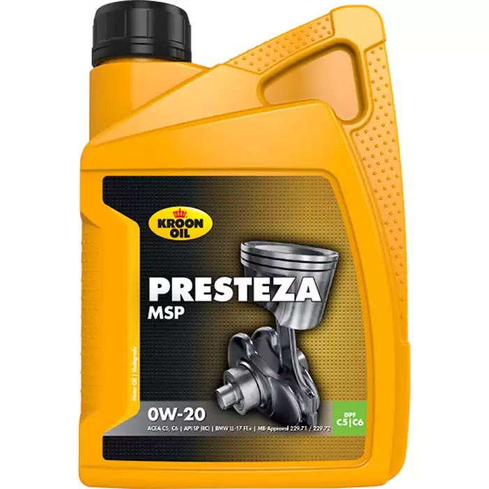 Автомобільна моторна олива KROON OIL Presteza MSP 0W-20 1л