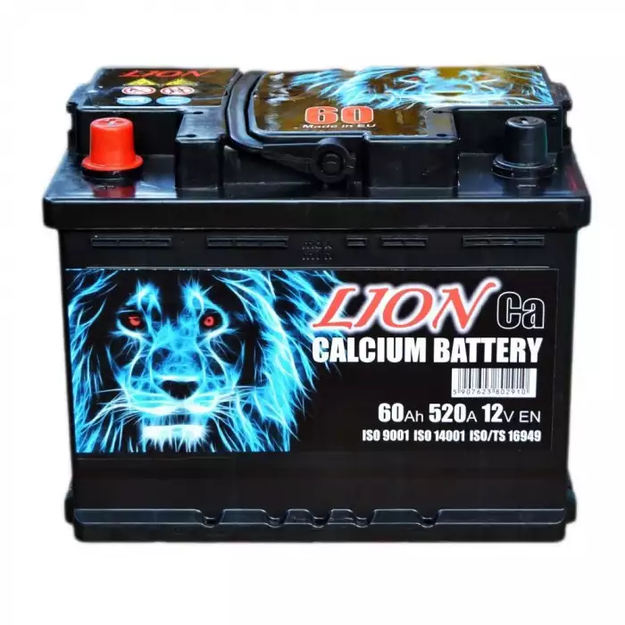 Автомобільний акумулятор Lion 6СТ-60Ah Аз 520A (EN) R055615KN
