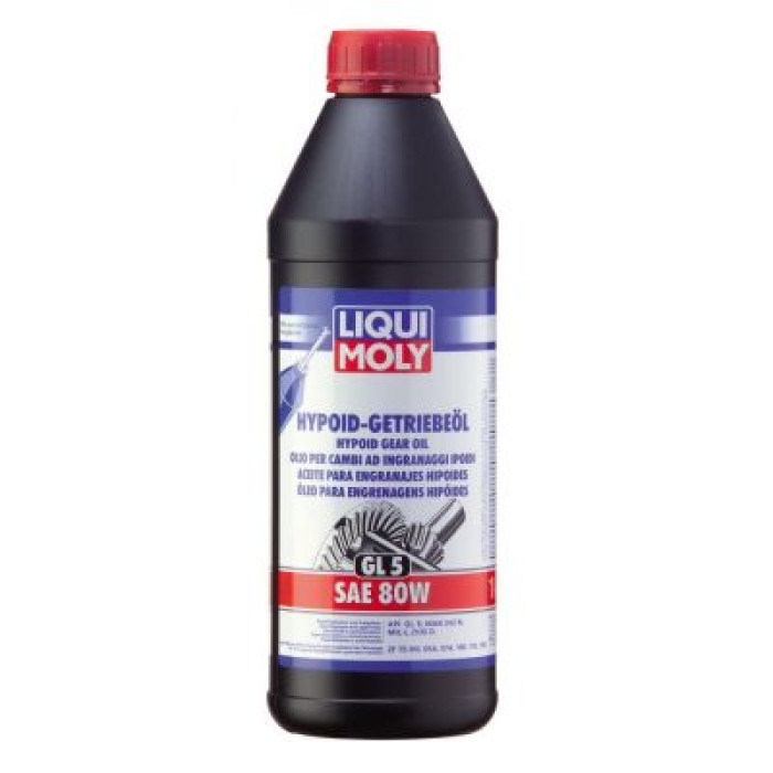 Масло трансмиссионное Liqui Moly Hypoid-Getriebeoil 80W GL-5 минеральное 1025 1л