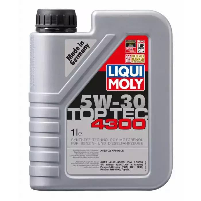 Автомобильное моторное масло Liqui Moly Top Tec 4300 5W-30 8030 1л