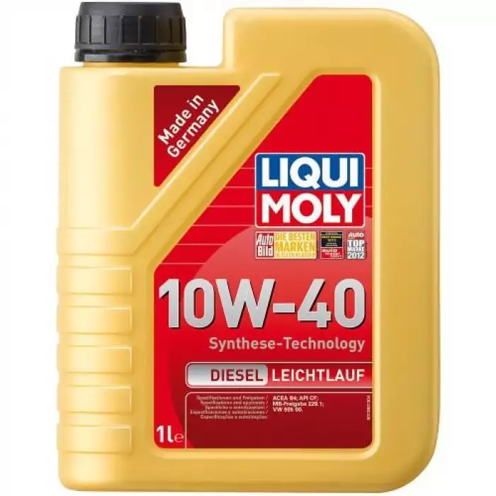 Автомобільна моторна олива Liqui Moly Diesel Leichtlauf 10W-40 одна тисяча триста вісімдесят шість 1л