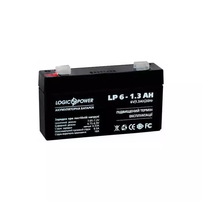 Аккумулятор тяговый Logic Power 1.3Ah 6V LP 6-1.3