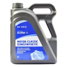 Автомобільна моторна олива LOTOS MOTOR CLASSIC SEMISYNTHETIC 10W40 4л WG-K402440-0H0