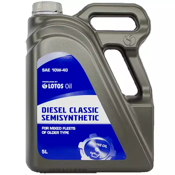 Автомобильное моторное масло LOTOS DIESEL CLASSIC SEMISYNTETIC 10W/40 5л WG-K502430-0H0