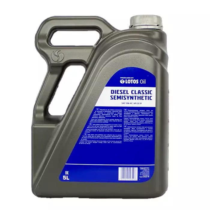 Автомобильное моторное масло LOTOS DIESEL CLASSIC SEMISYNTETIC 10W/40 5л WG-K502430-0H0