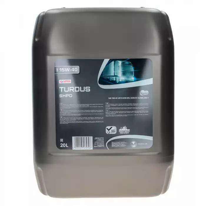 Моторное масло LOTOS TURDUS SHPD 15W40 20л WF-2L01750-000