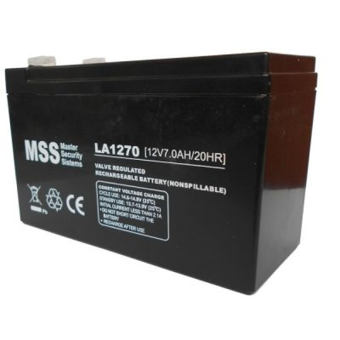 Аккумулятор тяговый MastAK AGM 7Ah 12V LA1270