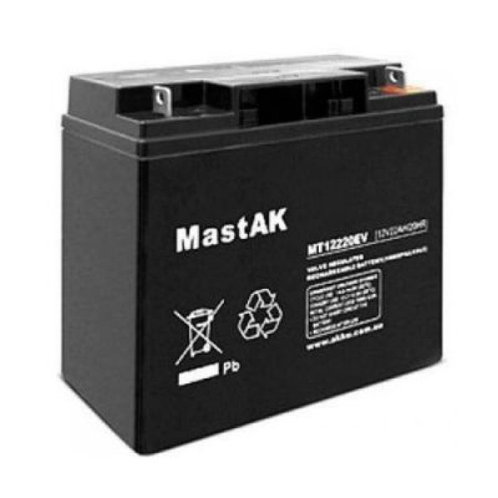 Аккумулятор тяговый MastAK AGM 22Ah 12V MT12220EV