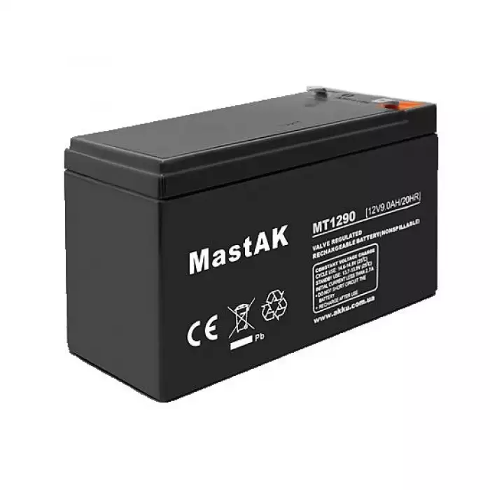 Аккумулятор тяговый MastAK AGM 9Ah 12V MT1290