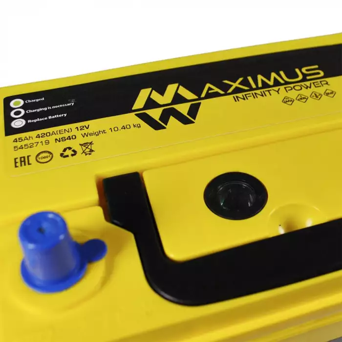 Автомобільний акумулятор MAXIMUS Asia smf (NS40) 45Ah 420A R+ т. к. 5452719