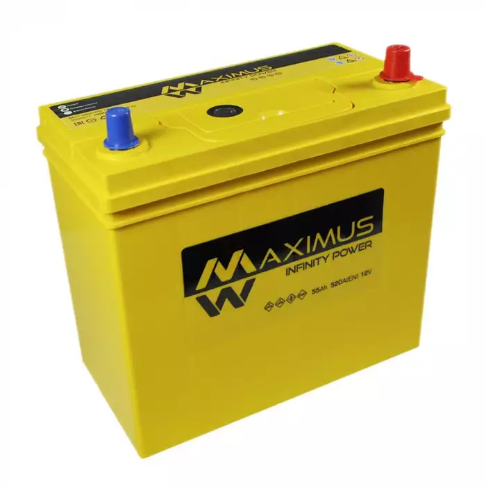 Автомобільний акумулятор MAXIMUS Asia smf (NS60) 55Ah 520A R+ т. к. 5502512