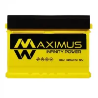 Автомобільний акумулятор MAXIMUS MF (L2B) 60Ah 620A R+ (h=175) 5602840
