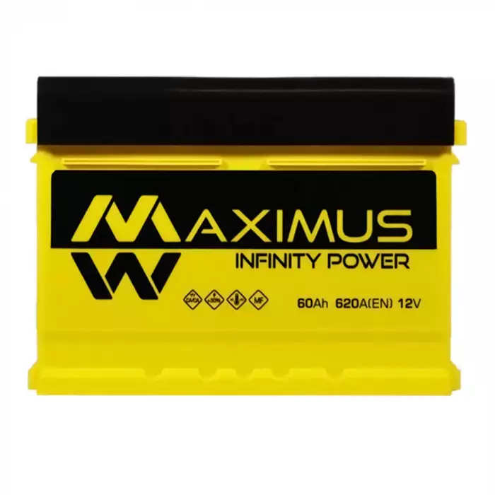 Автомобільний акумулятор MAXIMUS MF (L2B) 60Ah 620A R+ (h=175) 5602840