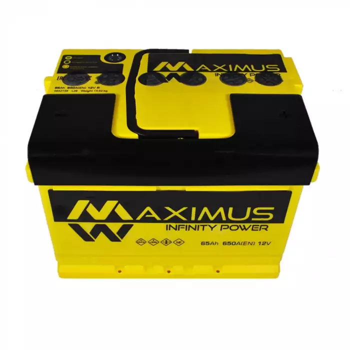 Автомобільний акумулятор MAXIMUS MF (L2B) 65Ah 650A R+ 5652158